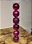 BOLA TRADICIONAL ROSA PINK 8CM KIT COM 6 UNIDS - Imagem 1