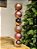 BOLA TRADICIONAL ROSE GOLD 8CM KIT COM 6 UNIDS - Imagem 1