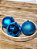 BOLA TRADICIONAL AZUL TURQUESA 10CM KIT COM 3 UNIDS - PRÉ VENDA 2025 - Imagem 1