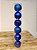 BOLA TRADICIONAL AZUL ROYAL 8CM KIT COM 6 UNIDS - Imagem 1