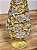 ÁRVORE DECORATIVA EM RESINA DOURADO E PRATA LUXURY 34,5CM - Imagem 3