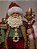 PAPAI NOEL VERMELHO E VERDE E DOURADO COLECIONÁVEL 39CM - Imagem 2