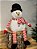BONECO DE NEVE NATALINO VERMELHO E BRANCO 43CM - Imagem 2