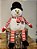 BONECO DE NEVE NATALINO VERMELHO E BRANCO 43CM - Imagem 1