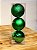 BOLA TRADICIONAL VERDE BANDEIRA 10CM KIT COM 3 UNIDS - PRÉ VENDA 2025 - Imagem 2