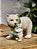 URSO COM FILHOTE EM RESINA NATALINO 15CM - Imagem 4