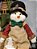 BONECO DE NEVE SENTADO MENINO 48CM - Imagem 2