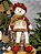 BONECO DE NEVE SENTADO MENINA 48CM - Imagem 1