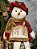 BONECO DE NEVE SENTADO MENINA 48CM - Imagem 2
