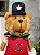 URSO MENINO NATALINO VERMELHO EM PÉ 70CM - Imagem 2