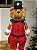 URSO MENINO NATALINO VERMELHO EM PÉ 70CM - Imagem 6