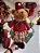 URSO MENINA NATALINO VERMELHO EM PÉ 70CM - PRÉ VENDA 2025 - Imagem 2