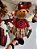 URSO MENINA NATALINO VERMELHO EM PÉ 70CM - PRÉ VENDA 2025 - Imagem 3