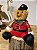 URSO MENINO NATALINO VERMELHO SENTADO 25CM - Imagem 2