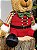 URSO MENINO NATALINO VERMELHO SENTADO 25CM - Imagem 3