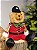 URSO MENINO NATALINO VERMELHO SENTADO 25CM - Imagem 4