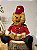 URSO MENINA NATALINO VERMELHO SENTADO 25CM - Imagem 5