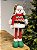 BONECO DE NEVE VERMELHO E VERDE AJUSTÁVEL 46CM - Imagem 1