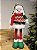 BONECO DE NEVE VERMELHO E VERDE AJUSTÁVEL 46CM - Imagem 4