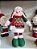 BONECO DE NEVE VERMELHO E VERDE AJUSTÁVEL 46CM - Imagem 5