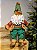 PAPAI NOEL SENTADO VERMELHO E VERDE 55CM - Imagem 1