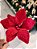FLOR POINSETIA TRADICIONAL VERMELHA VELUDO 24CM - PRÉ VENDA 2025 - Imagem 2