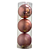 BOLA TRADICIONAL ROSÉ GOLD 10CM KIT COM 3 UNIDS - PRÉ VENDA 2025 - Imagem 1