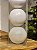 BOLA DECORADA BRANCA 10CM COM 3 UNIDADES - Imagem 2
