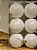 BOLA DECORADA BRANCA 8CM COM 6 UNIDADES - Imagem 2
