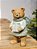 URSO COM PRESENTES EM RESINA VERDE MENTA 15,5CM - Imagem 2