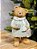 URSO COM CACHECOL EM RESINA VERDE MENTA 15,5CM - Imagem 2