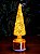 ÁRVORE DE VIDRO OURO GIRATÓRIA COM LED 30CM - Imagem 2