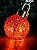 BOLA DE VIDRO VERMELHA COM LED 25CM - Imagem 3