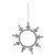 ORNAMENTO EM METAL FLOCO DE NEVE PRATA 16,5CM - PRÉ VENDA 2025 - Imagem 1