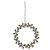 ORNAMENTO EM METAL FLOCO DE NEVE  PRATA E DOURADO 12CM - PRÉ VENDA 2025 - Imagem 1
