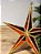 PENDENTE ORNAMENTO ESTRELA DOURADA E VERMELHA 27CM - Imagem 2