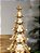 ÁRVORE DECORATIVA EM RESINA BRANCO E OURO 30CM - Imagem 4