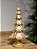 ÁRVORE DECORATIVA EM RESINA BRANCO E OURO 30CM - Imagem 1
