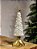 ÁRVORE DECORATIVA EM RESINA BRANCO E OURO 38CM - Imagem 4