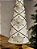 ÁRVORE DECORATIVA EM RESINA BRANCO E OURO 38CM - Imagem 5