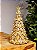 ÁRVORE DECORATIVA EM RESINA DOURADA COM PEROLA 35,5CM - Imagem 1