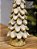 ÁRVORE EM RESINA OURO E BRANCO 21CM - Imagem 3
