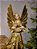 ANJO SEGURANDO GUIRLANDA COM LED OURO 35,5CM - Imagem 5
