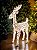RENA EM PÉ ARAMADA COM 720 LEDS WARM BRANCA 84CM - Imagem 2