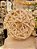 BOLA ARAMADA RATTAN BRANCO E CRÚ 30CM - PRÉ VENDA 2025 - Imagem 1