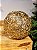 BOLA ARAMADA RATTAN OURO 30CM - Imagem 1