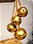PENDENTE COM GUIZOS EM METAL OURO 39CM - Imagem 1