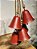 PENDENTE COM SINOS EM METAL VERMELHO 67,5CM - Imagem 3