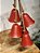 PENDENTE COM SINOS EM METAL VERMELHO 67,5CM - Imagem 1