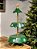 SUPORTE ÁRVORE DECORATIVA C/ 2 ANDARES EM METAL VERDE 67CM - Imagem 1